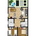 アパート Haus Bernstein Whg 2 ボルテンハーゲン